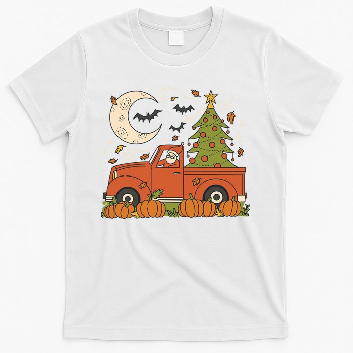 Santa Claus Christmas Holiday Truck T-Shirt