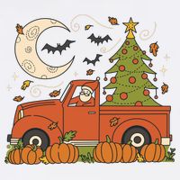 Santa Claus Christmas Holiday Truck Tall T-Shirt