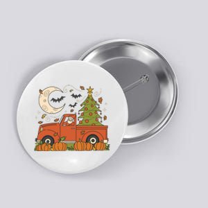 Santa Claus Christmas Holiday Truck Button