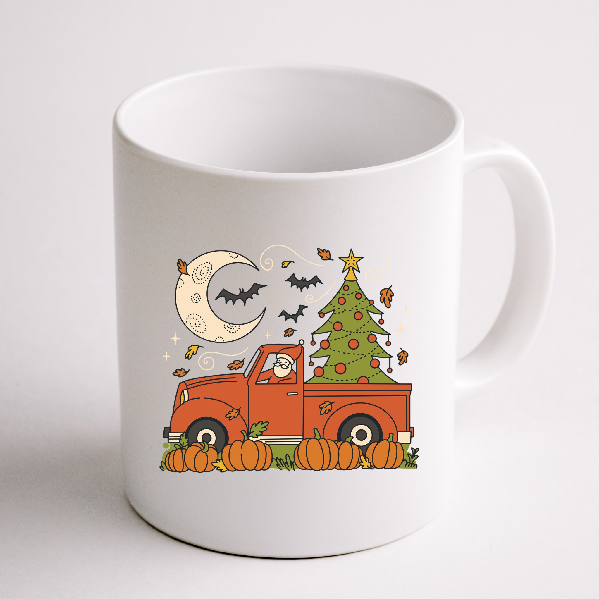 Santa Claus Christmas Holiday Truck Mug
