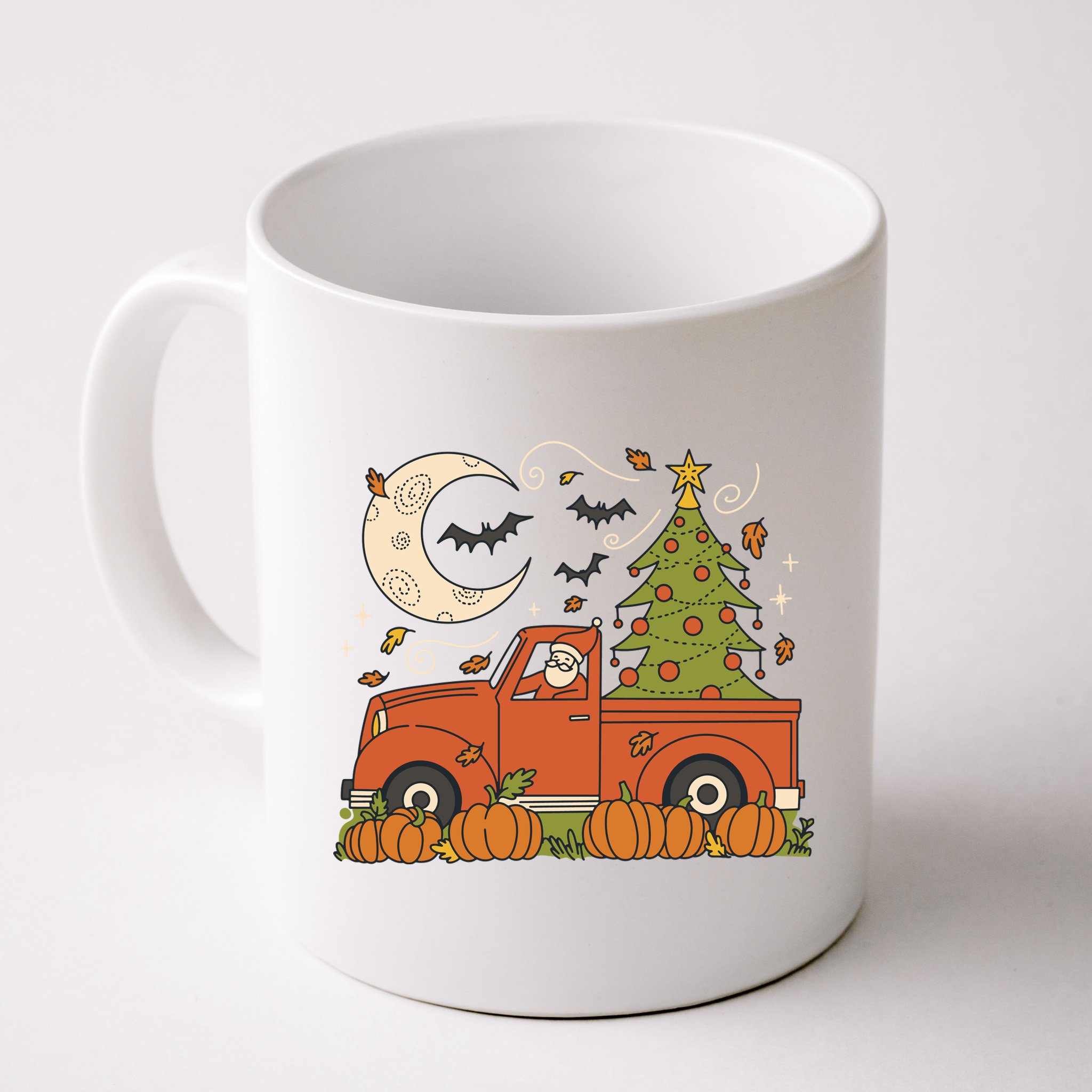 Santa Claus Christmas Holiday Truck Mug