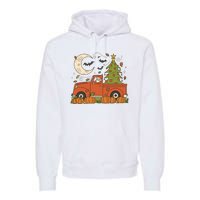 Santa Claus Christmas Holiday Truck Premium Hoodie