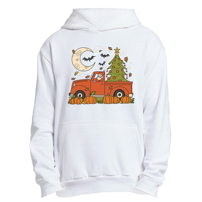 Santa Claus Christmas Holiday Truck Urban Pullover Hoodie