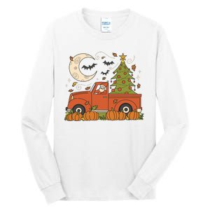 Santa Claus Christmas Holiday Truck Tall Long Sleeve T-Shirt