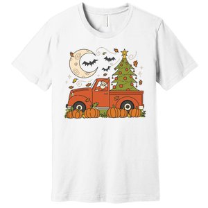 Santa Claus Christmas Holiday Truck Premium T-Shirt