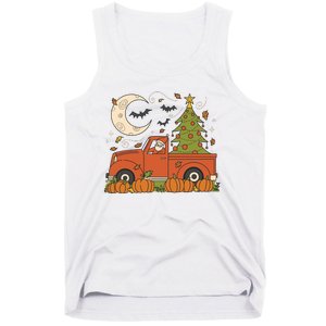 Santa Claus Christmas Holiday Truck Tank Top