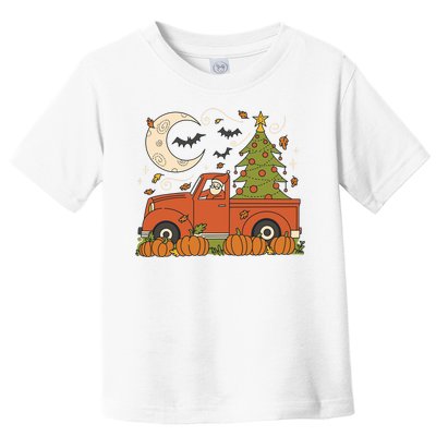 Santa Claus Christmas Holiday Truck Toddler T-Shirt