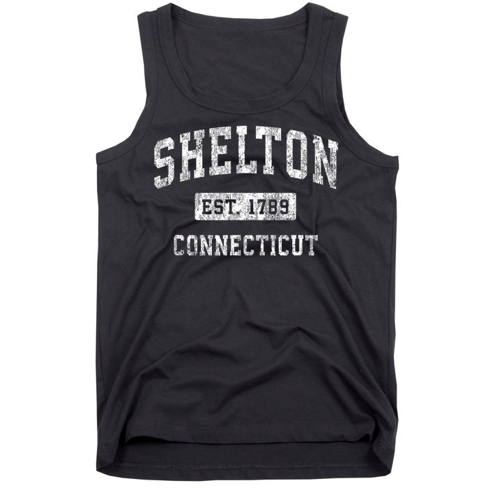 Shelton Connecticut Ct Vintage Established Sports Tank Top