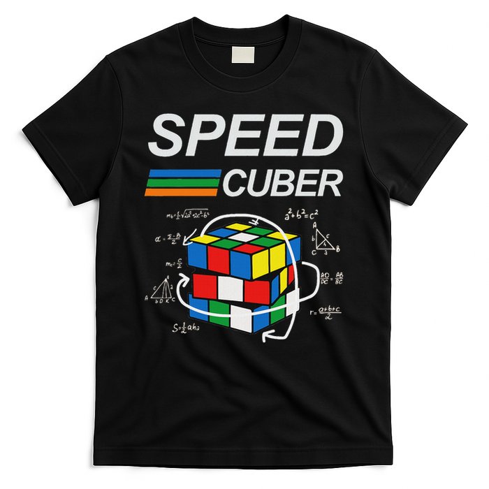 Speed Cuber Competitive Puzzle Funny Speedcubing Players T-Shirt