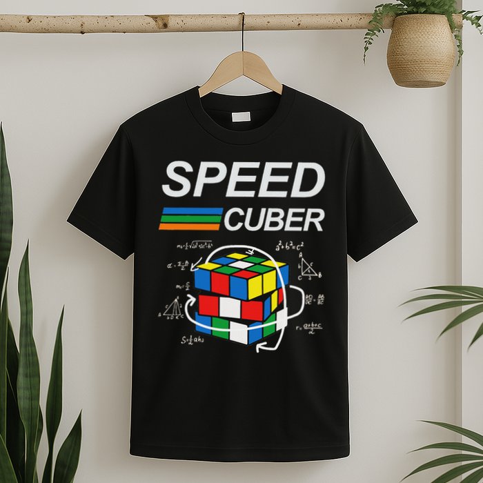 Speed Cuber Competitive Puzzle Funny Speedcubing Players T-Shirt