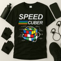 Speed Cuber Competitive Puzzle Funny Speedcubing Players T-Shirt
