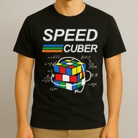 Speed Cuber Competitive Puzzle Funny Speedcubing Players T-Shirt