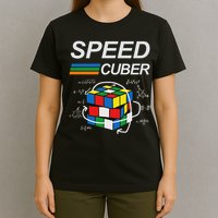 Speed Cuber Competitive Puzzle Funny Speedcubing Players T-Shirt