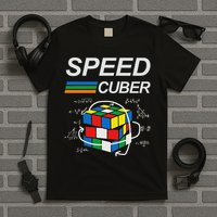 Speed Cuber Competitive Puzzle Funny Speedcubing Players T-Shirt