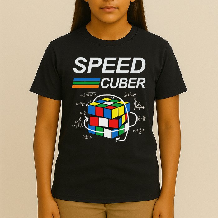 Speed Cuber Competitive Puzzle Funny Speedcubing Players T-Shirt