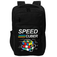 Speed Cuber Competitive Puzzle Funny Speedcubing Players Impact Tech Backpack