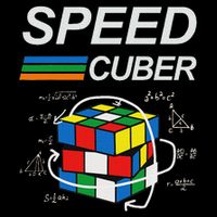 Speed Cuber Competitive Puzzle Funny Speedcubing Players 16 in Basic Backpack