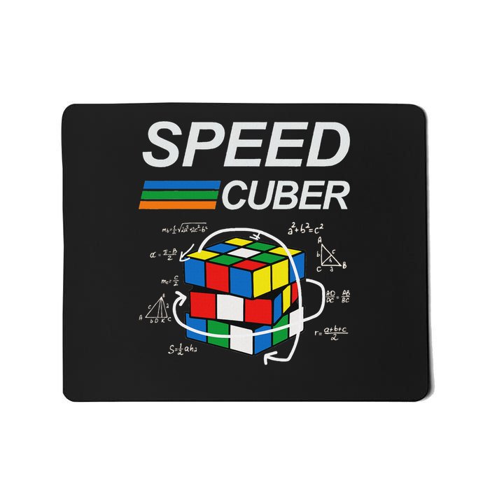 Speed Cuber Competitive Puzzle Funny Speedcubing Players Mousepad