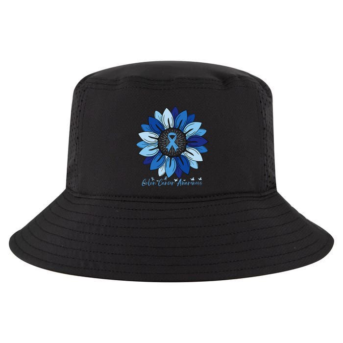 Sunflower Colon Cancer Awareness Month Cool Comfort Performance Bucket Hat