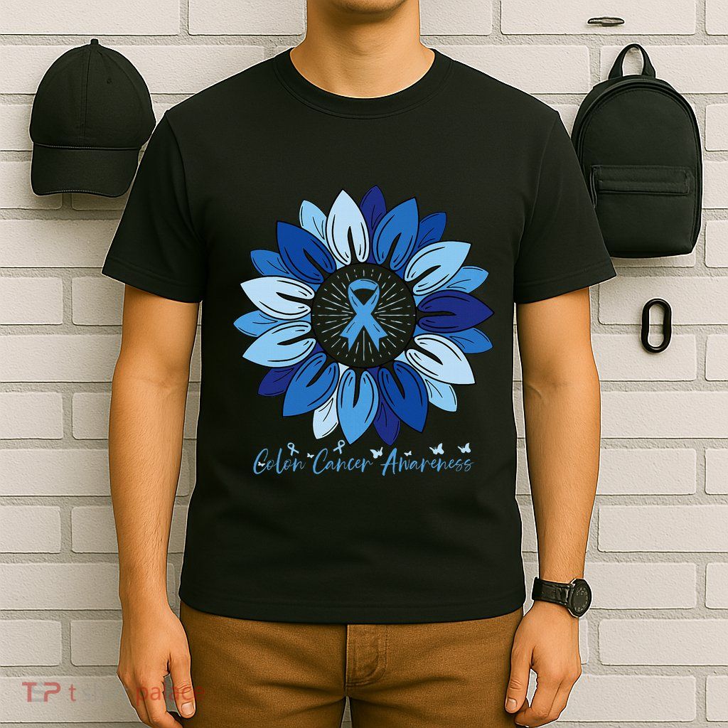 Sunflower Colon Cancer Awareness Month T-Shirt