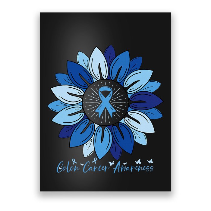 Sunflower Colon Cancer Awareness Month Poster