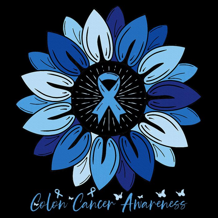 Sunflower Colon Cancer Awareness Month Poster