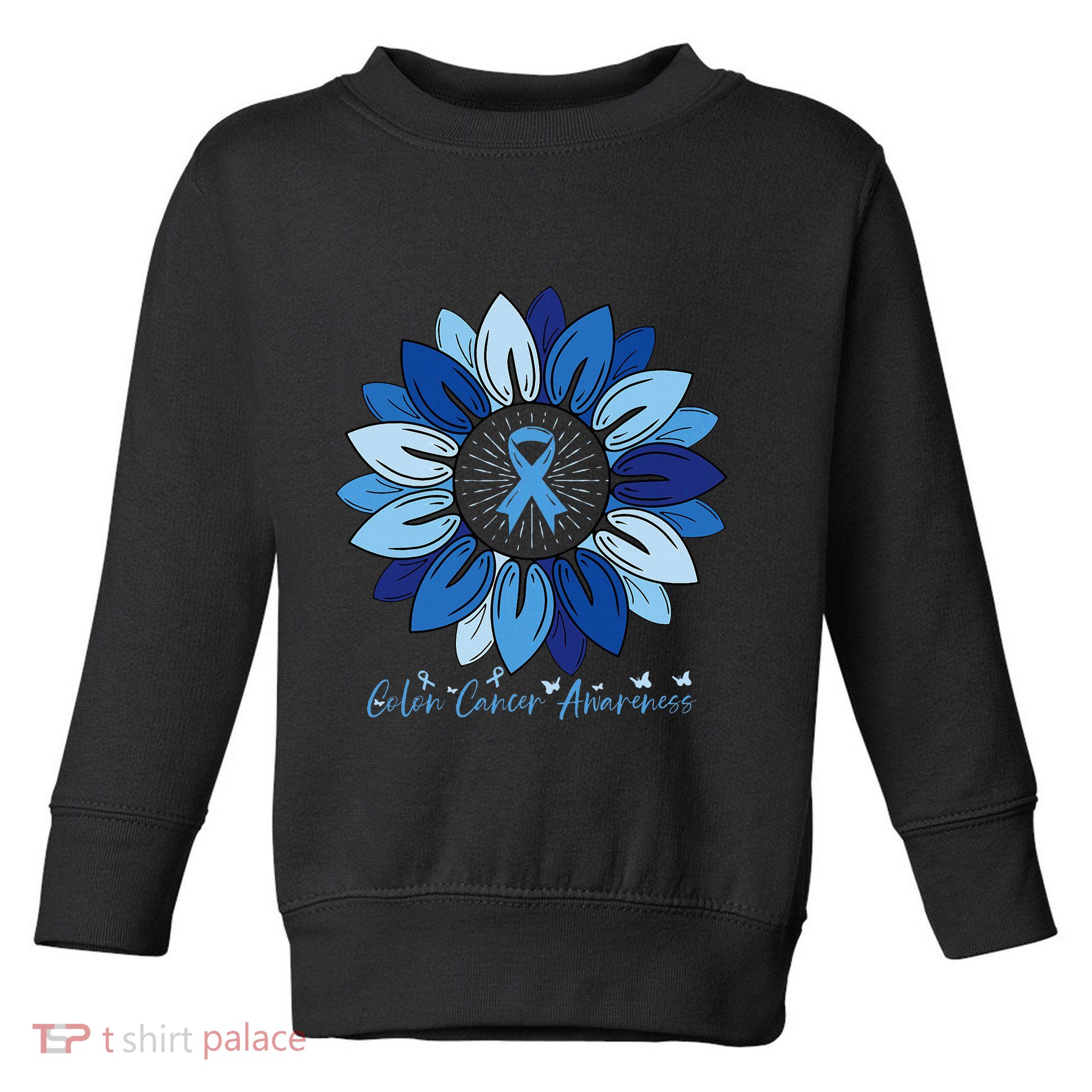 Sunflower Colon Cancer Awareness Month Toddler Sweatshirt