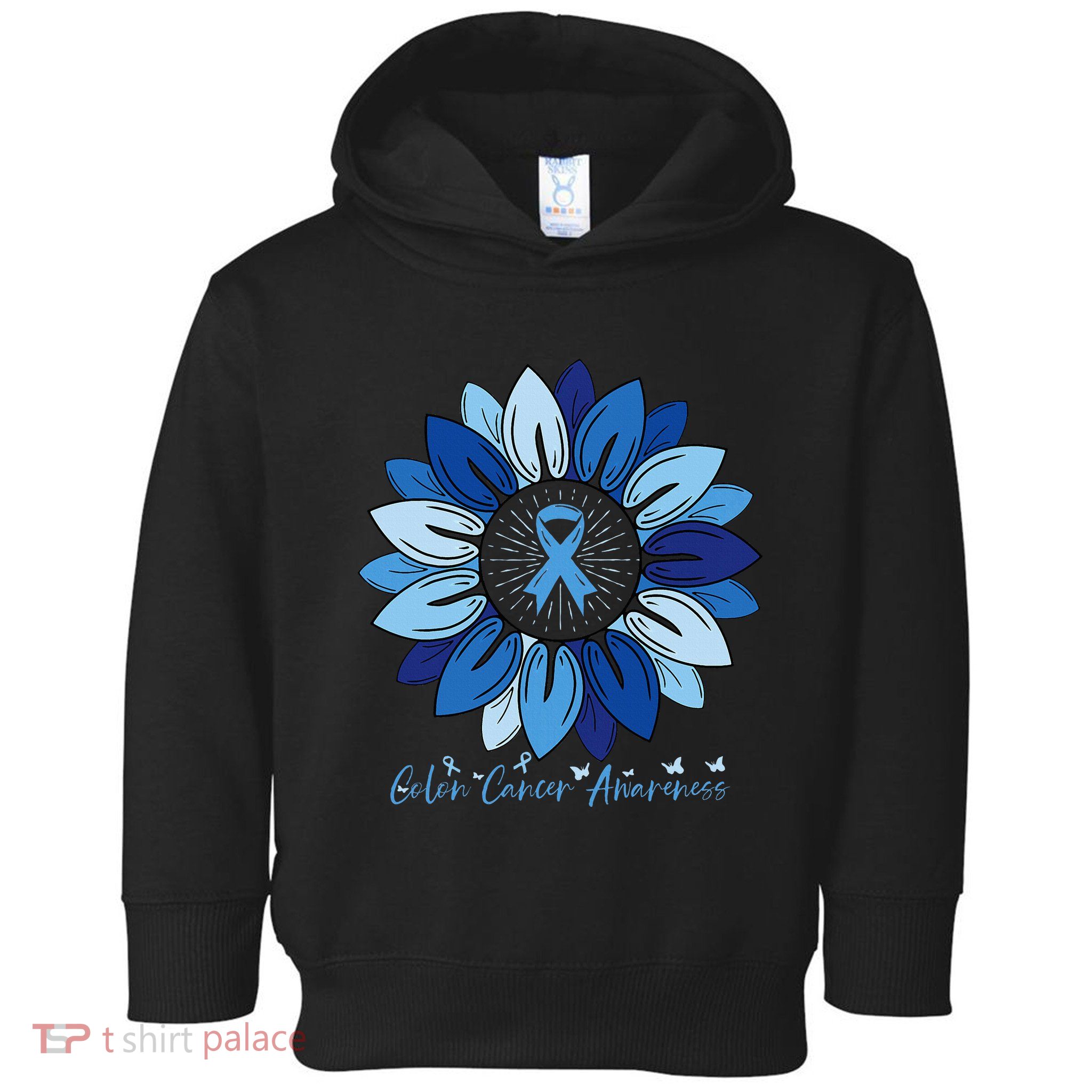 Sunflower Colon Cancer Awareness Month Toddler Hoodie