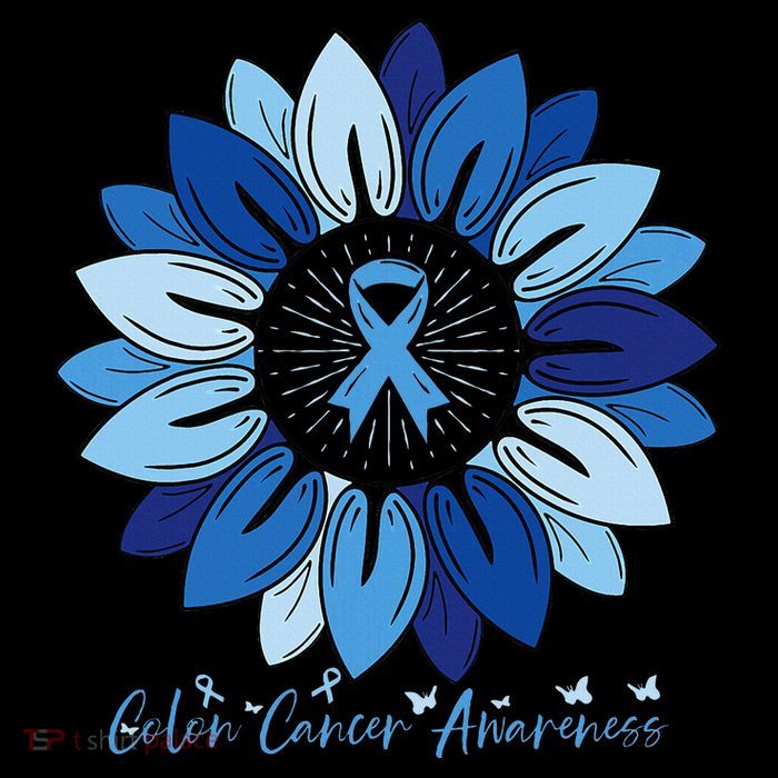 Sunflower Colon Cancer Awareness Month Women's V-Neck T-Shirt