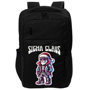 Sigma Claus Cool Santa Funny Christmas Rizz Rizzler Meme Impact Tech Backpack