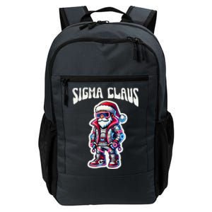 Sigma Claus Cool Santa Funny Christmas Rizz Rizzler Meme Daily Commute Backpack