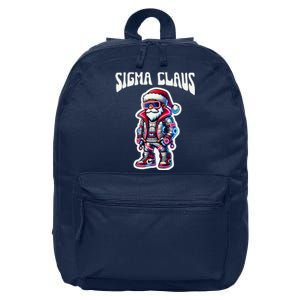 Sigma Claus Cool Santa Funny Christmas Rizz Rizzler Meme 16 in Basic Backpack