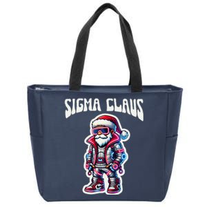 Sigma Claus Cool Santa Funny Christmas Rizz Rizzler Meme Zip Tote Bag