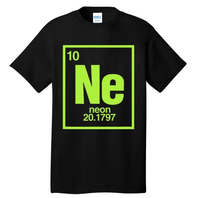 Science Chemistry Chemical Elements Ne Neon Tall T-Shirt