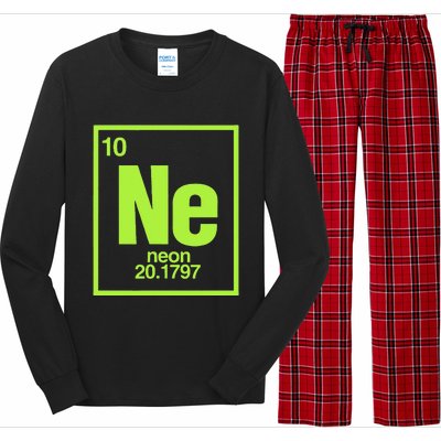 Science Chemistry Chemical Elements Ne Neon Long Sleeve Pajama Set