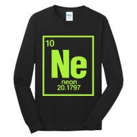 Science Chemistry Chemical Elements Ne Neon Tall Long Sleeve T-Shirt