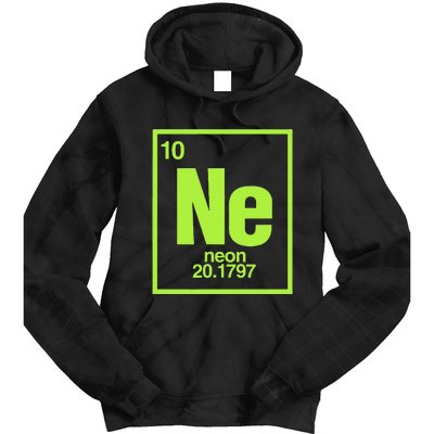 Science Chemistry Chemical Elements Ne Neon Tie Dye Hoodie