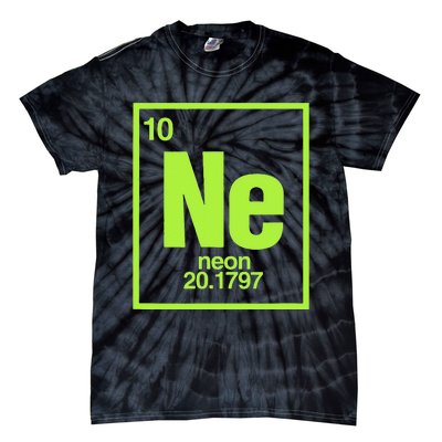 Science Chemistry Chemical Elements Ne Neon Tie-Dye T-Shirt