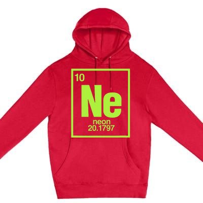 Science Chemistry Chemical Elements Ne Neon Premium Pullover Hoodie