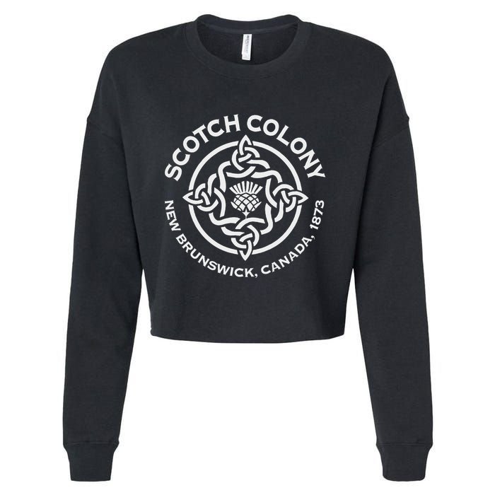 Scotch Colony Celtic Knot Cropped Pullover Crew