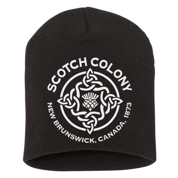 Scotch Colony Celtic Knot Short Acrylic Beanie