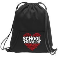 School Counselor Counsling Guidance Counselor Sweatshirt Cinch Pack Bag