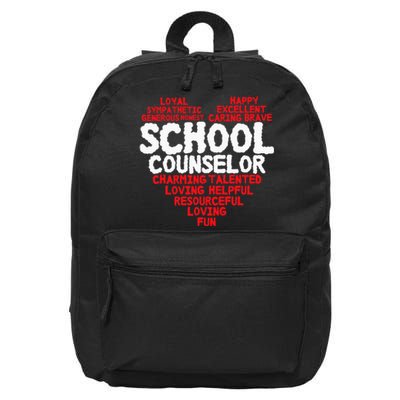 School Counselor Counsling Guidance Counselor 16 in Basic Backpack