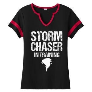 Storm Chaser Chasing Weather Hurricane Tornado Twister Gift Ladies Halftime Notch Neck Tee