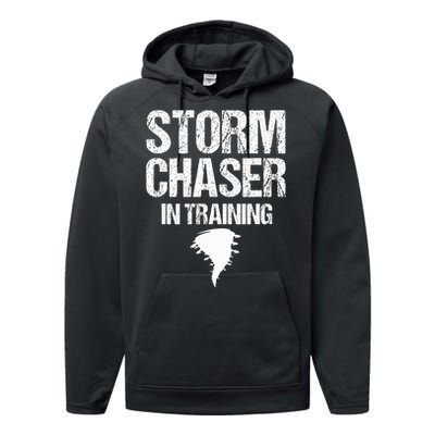 Storm Chaser Chasing Weather Hurricane Tornado Twister Gift Performance Fleece Hoodie