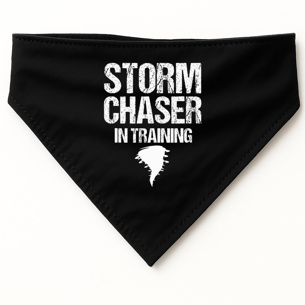 Storm Chaser Chasing Weather Hurricane Tornado Twister Gift USA-Made Doggie Bandana