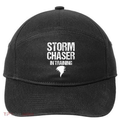 Storm Chaser Chasing Weather Hurricane Tornado Twister Gift 7-Panel Snapback Hat