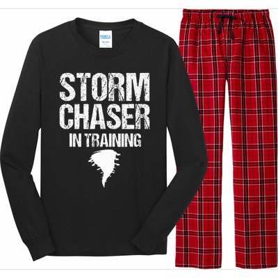 Storm Chaser Chasing Weather Hurricane Tornado Twister Gift Long Sleeve Pajama Set