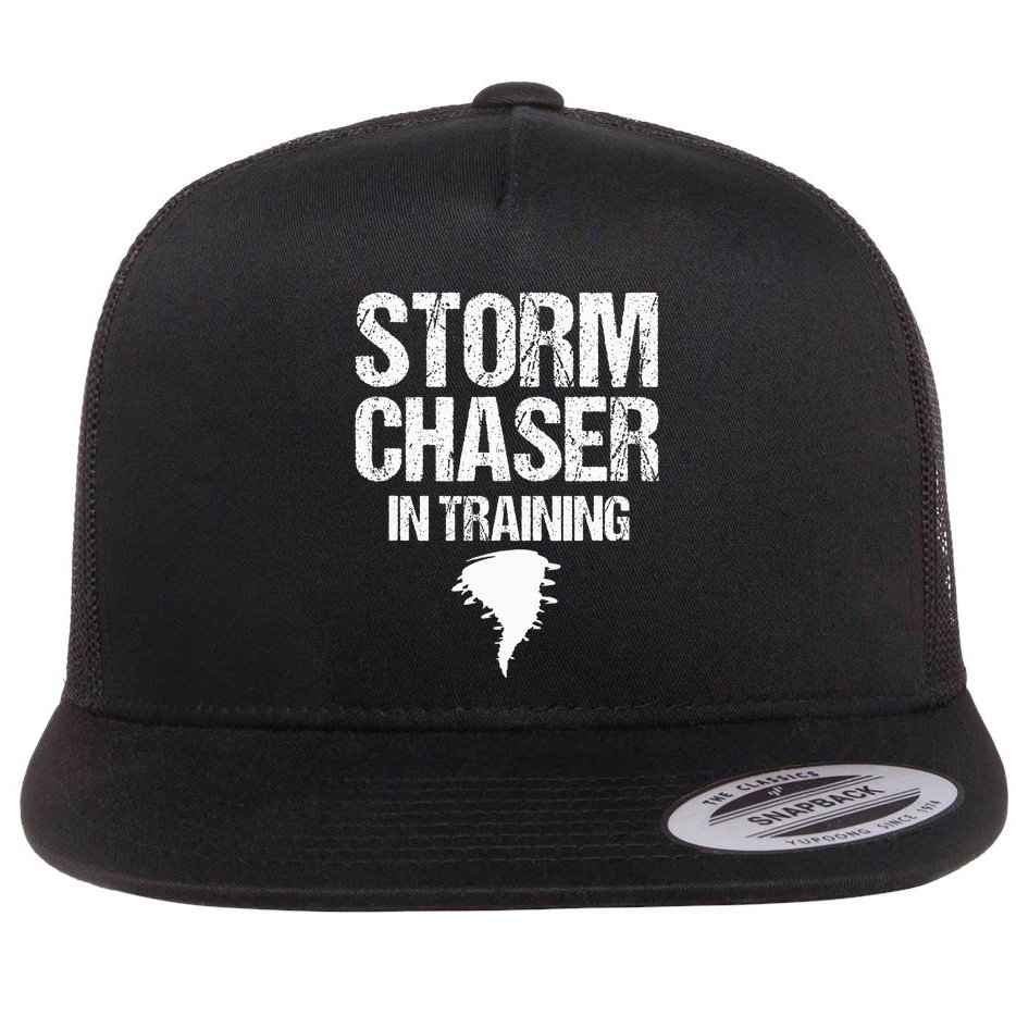Storm Chaser Chasing Weather Hurricane Tornado Twister Gift Flat Bill Trucker Hat