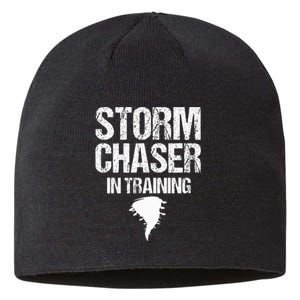 Storm Chaser Chasing Weather Hurricane Tornado Twister Gift Sustainable Beanie